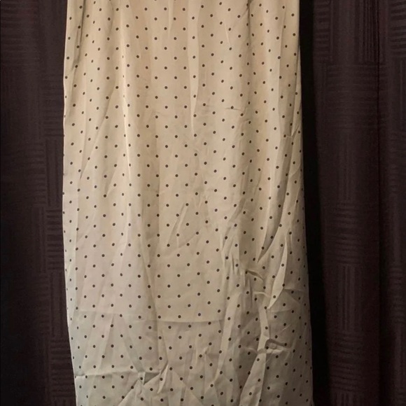 Zara Mint Blue Green Polka Dot Ruching Midi Bloggers Favorite Skirt - Picture 8 of 8